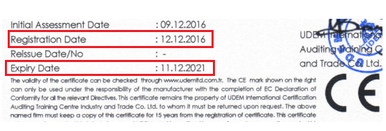 ce認(rèn)證有效期
